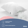 Набор подушек IDEIA Nordic Comfort+ 50×70 2 шт с молнией, антиаллергенные, в подарок наполнитель 200 г, белые (8-35819*001)