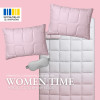 Спальный набор WomenTime IDEIA - одеяло 200х220, подушки 2 шт, маска для сна, евро размер, пудрово-серый (8-36152*001)