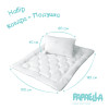Детский набор в кроватку Super Soft Classic ТM PAPAELLA одеяло 100х135 см и подушка 40х60 см, искусственный лебединый пух, антиаллергенные (8-34923)