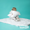 Детский набор в кроватку Super Soft Classic ТM PAPAELLA одеяло 100х135 см и подушка 40х60 см, искусственный лебединый пух, антиаллергенные (8-34923)