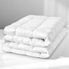 Наматрасник с натяжным бортом по периметру SleepDream IDEIA 160х200х35 см гипоаллергенный супер плотный белый (8-35931)