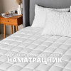 Наматрасник с натяжным бортом по периметру SleepDream IDEIA 160х200х35 см гипоаллергенный супер плотный белый (8-35931)