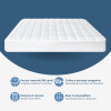 Наматрасник с натяжным бортом по периметру SleepDream IDEIA 160х200х35 см гипоаллергенный супер плотный белый (8-35931)