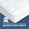 Наматрасник с натяжным бортом по периметру SleepDream IDEIA 160х200х35 см гипоаллергенный супер плотный белый (8-35931)