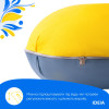 Подушка для сна и отдыха, для беременных П-формы IDEIA 140х75х20 см с наволочкой на молнии желто/голубая (8-33722*003)