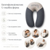 Подушка PAPAELLA 30х190 см «3 енота» для беременных и кормления, темно-серая