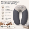 Подушка PAPAELLA 30х190 см «3 енота» для беременных и кормления, темно-серая