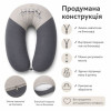 Подушка PAPAELLA 30х190 см «3 енота» для беременных и кормления, темно-серая