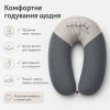 Подушка PAPAELLA 30х190 см «3 енота» для беременных и кормления, темно-серая