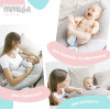 Подушка для беременных и кормления с карабином PAPAELLA 30х170 см горошек ментол (8-33266*003)