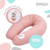 Подушка для беременных и кормления с карабином PAPAELLA 30х170 см горошек пудра (8-33266*004)
