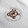 Наволочка для детской ортопедической подушки BabyComfort PAPAELLA 23×30 см, хлопок с вышивкой серая полоска (8-36072*001)