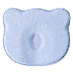 Детская ортопедическая подушка BabyComfort PAPAELLA  27×22×3 см с эффектом памяти мишка голубая (8-35862*003)