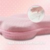 Детская ортопедическая подушка BabyComfort PAPAELLA  27×22×3 см с эффектом памяти мишка розовая (8-35862*001)