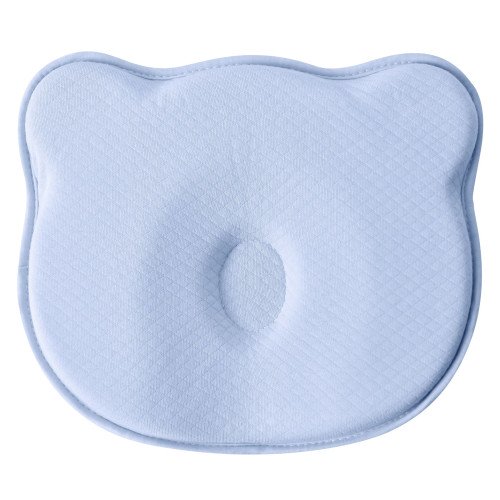 Детская ортопедическая подушка BabyComfort PAPAELLA  27×22×3 см с эффектом памяти мишка голубая (8-35862*003)
