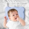 Детская ортопедическая подушка BabyComfort PAPAELLA  27×22×3 см с эффектом памяти мишка голубая (8-35862*003)