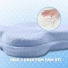 Детская ортопедическая подушка BabyComfort PAPAELLA  27×22×3 см с эффектом памяти мишка голубая (8-35862*003)