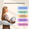 Подушка для кормления Диванчик Sei Design 60х70х16 см хлопок антиаллергенное волокно котята серая (8-35409*005)
