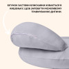 Подушка для кормления младенцев "Диванчик" 60×70×16 см, антиаллергенная, трикотаж серый беж (8-36177*003)