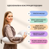 Подушка для кормления Диванчик Sei Design  60х70х16 см хлопок антиаллергенное волокно полоска серая (8-35409*001)