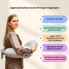 Подушка для кормления Диванчик Sei Design 60х70х16 см хлопок антиаллергенное волокно горошек серый (8-35409*002)
