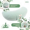 Подушка Болстер для йоги и медитации IDEIA с гречневой шелухой 46х25х10 см мята (8-30233*004)
