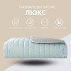 Двухстороннее покрывало Стиль Люкс IDEIA 220х240 см с антиаллергенным волокном, мята/св. серый (8-13499*007)