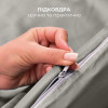 Комплект IDEIA Premium Satin 1,5: пододеяльник, простыня, 2 наволочки, серый/беж
