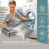 Комплект IDEIA Premium Satin 1,5: пододеяльник, простыня, 2 наволочки, серый/беж
