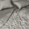 Набор IDEIA Premium Satin Евро: пододеяльник 200×220 + 2 наволочки 50×70, серый/беж