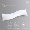 Подушка S-FORM ТМ IDEIA в чехле с молнией 40х130 см белая (08-13255)
