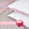 Подушка двусторонняя Soft IDEIA с искусственным пухом, 50x70 см белый/пудра (8-35500*002)