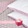 Подушка двусторонняя Soft IDEIA с искусственным пухом, 50x70 см белый/пудра (8-35500*002)