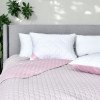 Подушка двусторонняя Soft IDEIA с искусственным пухом, 50x70 см белый/пудра (8-35500*002)