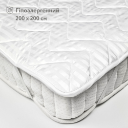 Наматрасник гипоаллергенный в микрофибре с резинками по углам 200х200 IGLEN Toskana (200200T)