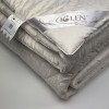 Одеяло из овечьей шерсти демисезонное двуспальное IGLEN 160х215 в жаккардовом дамаске (16021551)