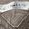 Одеяло из овечьей шерсти демисезонное двуспальное IGLEN 200х220 во фланеле (20022051F)