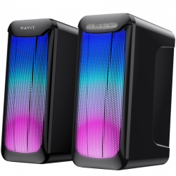 Акустическая система 2.0 HAVIT HV-SK755BT 10W с Bluetooth, подсветкой RGB и питанием от USB