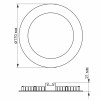 Встраиваемый светодиодный светильник с регулировкой цветности VIDEX 12W 3000-6200K 220V С3 круглый (VL-DLRС3 -12)