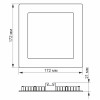 Встраиваемый светодиодный светильник с регулировкой цветности VIDEX 12W 3000-6200K 220V С3 квадратный (VL-DLSС3-12)