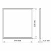 Встраиваемая матовая светодиодная панель VIDEX 40W 6200K 220V  (VL-P406W)