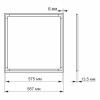 Встраиваемая  светодиодная панель  VIDEX ART 40W 5000K 220V (VL-PA405W)