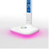 Светодиодная настольная лампа VIDEX VL-TF05W-RGB 7W 3000-5500K 220V с регулировкой температуры света, разноцветным ночником, термометром, часами, календарем и будильником