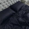 Комплект постельного белья Евро MakSon Black Elegance, страйп-сатин, 100% хлопок (030-1200220С)