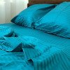 Комплект постельного белья двуспальный MakSon Elegant Azure, страйп-сатин, 100% хлопок (014-1175210С)