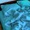 Комплект постельного белья полуторный MakSon Elegant Azure, страйп-сатин, 100% хлопок (014-1145210С)