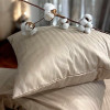 Комплект постельного белья семейный MakSon Elegant Beige, страйп-сатин, 100% хлопок (018-2145210С)