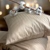 Комплект постельного белья евро MakSon Elegant Beige, страйп-сатин, 100% хлопок (018-1200220С)