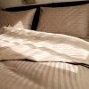 Комплект постельного белья евро MakSon Elegant Beige, страйп-сатин, 100% хлопок (018-1200220С)