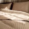 Комплект постельного белья семейный MakSon Elegant Beige, страйп-сатин, 100% хлопок (018-2145210С)